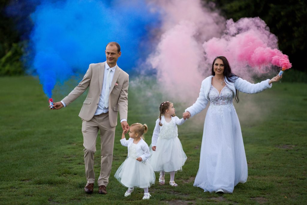 Sesja plenerowa race dymne park muzakowski lubuskie