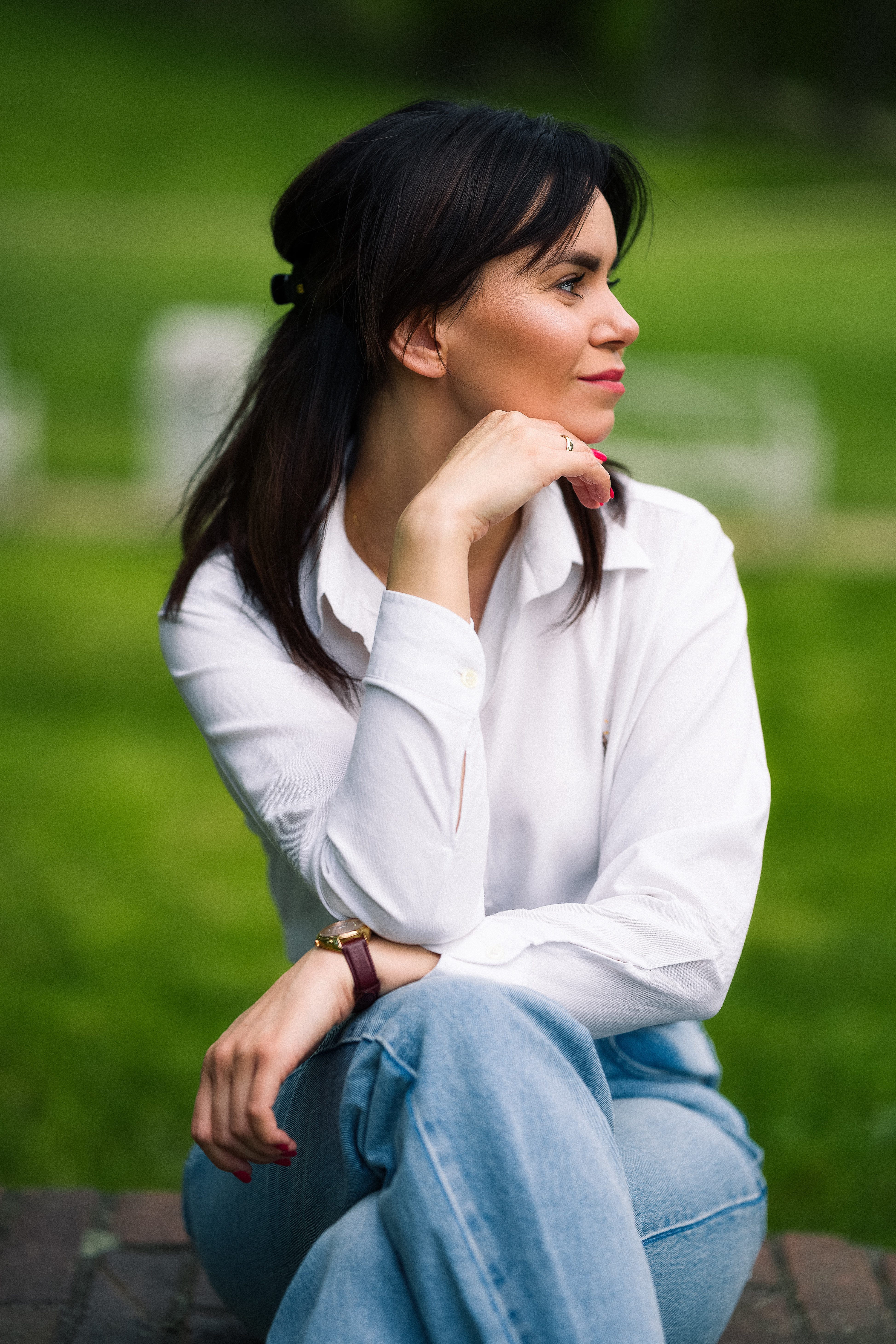 fotograf zary sesja portretowa w parku zary